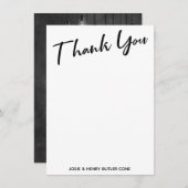 Tableau noir Lumières Edison Merci Écriture Modern (Devant / Derrière)