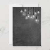 Tableau noir Lumières Edison Merci Écriture Modern (Dos)