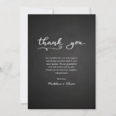Tableau noir Mariage multiphoto | Script Merci (Dos)