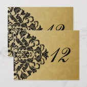 tableau noir or chiffres cartes postales (Devant / Derrière)
