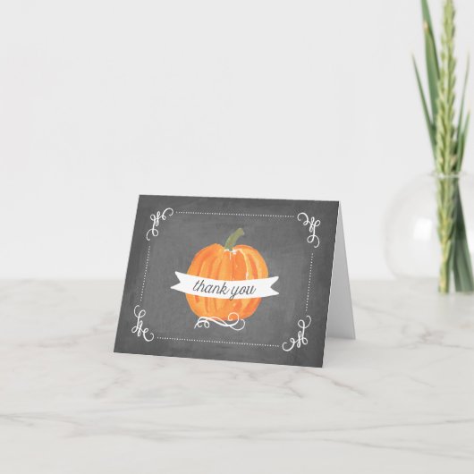 Tableau noir Petit Citrouille Merci (Devant)
