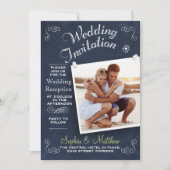 Tableau noir | Photo | Invitation de réception de  (Devant)