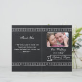 tableau noir pliage Programmes de mariage photo (Debout devant)
