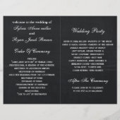 tableau noir pliage Programmes de mariage photo (Dos)