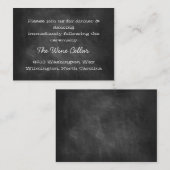 Tableau noir Réception Insertion Cartes (Devant / Derrière)