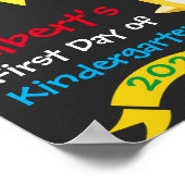 Tableau noir requin arc-en-ciel premier jour d'éco (Coin)