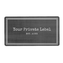 Tableau noir rétro Votre Stickers Étiquette privé