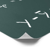 Tableau noir Statistiques (Coin)