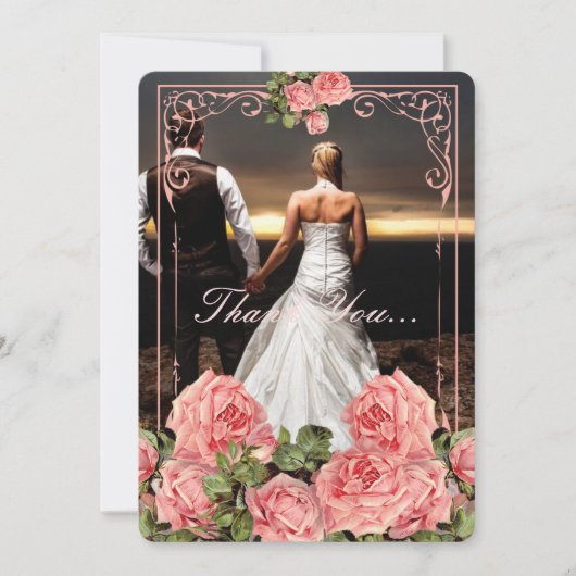 Tableau noir vintage - Carte de remerciements (Devant)