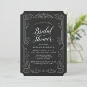 Tableau Noir Vintage | Invitation de Réception de (Debout devant)