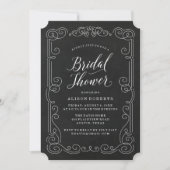 Tableau Noir Vintage | Invitation de Réception de (Devant)