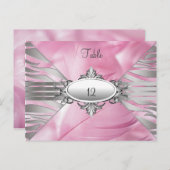 Tableau Numéro Cartes Rose Sweet 16 (Devant / Derrière)