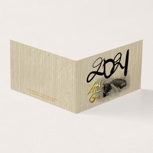 Tableau original eau Buffalo Ox Nouvel An FC (Outside)