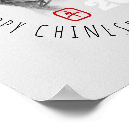 Tableau original OX Nouvel An chinois 2021 SqP (Coin)