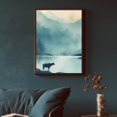 Tableau Paysage Ensemble de 3 Mur Art l Bleu Vert