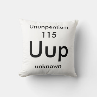 Tableau périodique 115 Coussin Ununpgentium