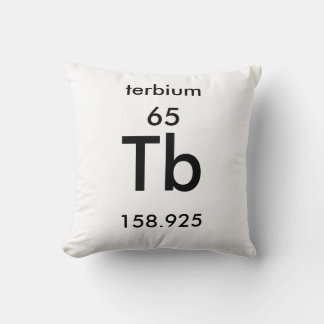 Tableau périodique 65 Coussin du terbium
