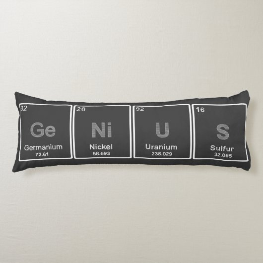Tableau périodique coussin du corps GeNiUS (Devant)