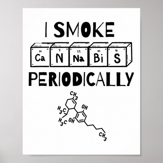 Tableau périodique de la journée Funny Stoner Scie (Devant)
