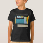 Tableau Périodique De T-Shirt Noir Non-Sens<br><div class="desc">Tableau périodique des absurdités irrationnelles</div>