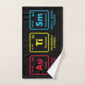 Tableau périodique des éléments de sensibilisation (Serviette à main)