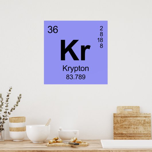 Tableau périodique des éléments (Krypton) (Cuisine)