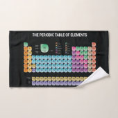 Tableau périodique des éléments lancer l'oreiller (Serviette à main)