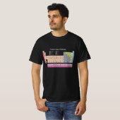 Tableau périodique des éléments T-shirt Noir (Devant entier)