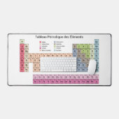 Tableau périodique en Français Tapis de bureau (Clavier et souris)
