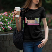 Tableau périodique T-shirt Noir Femme