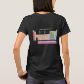 Tableau périodique T-shirt Noir Femme (Dos)