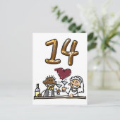 Tableau personnalisé Numéro 14 Cartes postales (Debout devant)