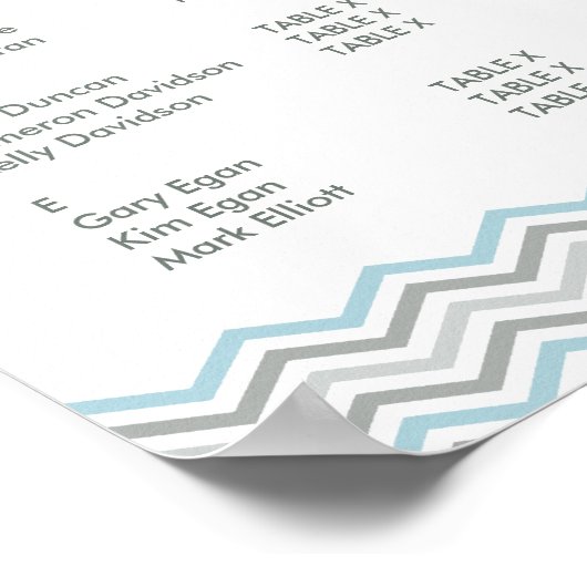 TABLEAU PLAN DE SIÈGE GRAPHIQUE :: chevron1 3 (Coin)