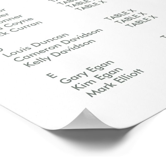 TABLEAU PLAN DE SIÈGE GRAPHIQUE :: modline 1 (Coin)