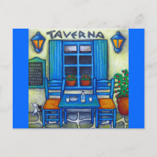 Tableau pour deux cartes postales en Grèce