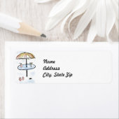 Tableau pour deux étiquettes d'adresse de retour (En situation)