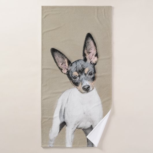Tableau Rat Terrier - Cute Original Chien Art (Serviette de bain)