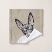 Tableau Rat Terrier - Cute Original Chien Art (Gant de toilette)