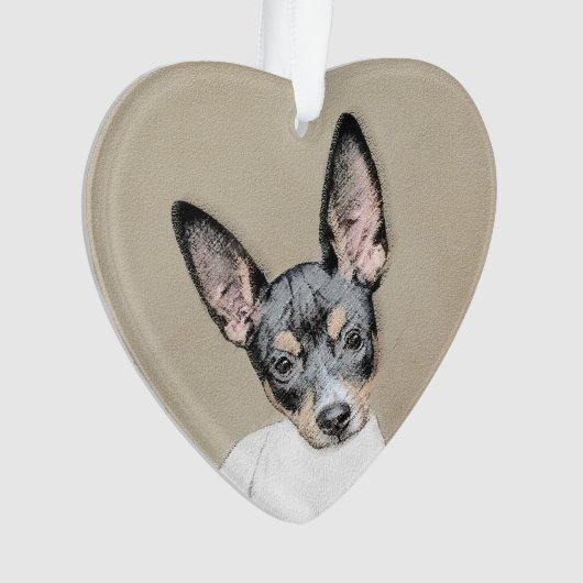 Tableau Rat Terrier - Cute Original Chien Art (devant)