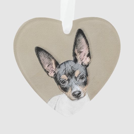 Tableau Rat Terrier - Cute Original Chien Art (dos)