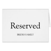 Tableau réservé (Devant horizontal)