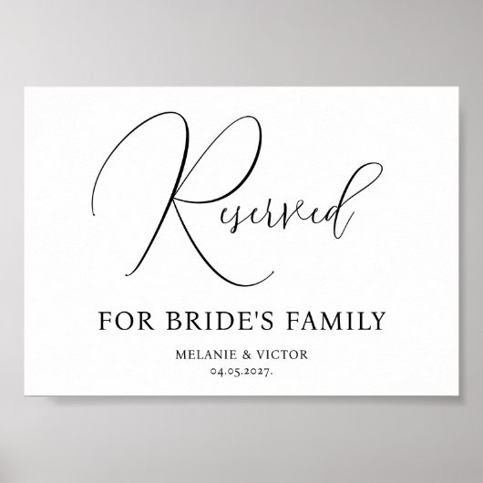 Tableau réservé Affiche des signes Mariages imprim (Devant)