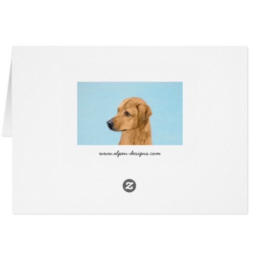 Tableau Rhodesian Ridgeback - Art Chien original (Dos Horizontal)