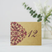 tableau rose or chiffres cartes postales (Debout devant)