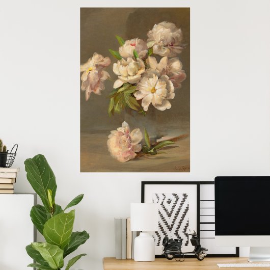 Tableau Rose vintage (Bureau à domicile)