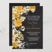 Tableau rouge rose jaune 5x7 Faire-part de mariage (Devant / Derrière)