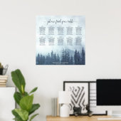 Tableau Rustique 10 Table Misty Blue Pines Siège (Bureau à domicile)