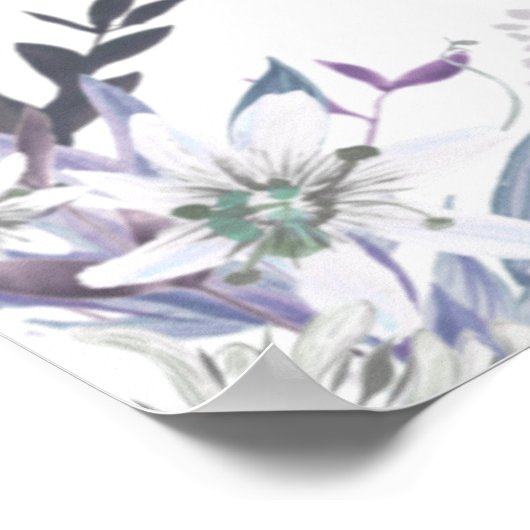 Tableau Rustique des Mariages d'été (Coin)