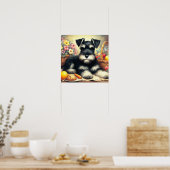 Tableau Schnauzer vintage (Cuisine)