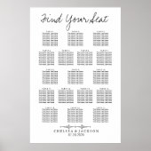 Tableau simple des sièges ( 17 ) (Devant)